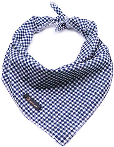 ARING PET Hunde Bandana, Baumwolle Karierte Bandanas Hundehalstuch, Dreieck Lätzchen Halstuch für Kleine und Große Hunde und Katzen