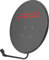 Maclean MCTV-928 Parabol Satellite avec Support LNB et Support de mât - Antenne Satellite LNB Tragarm en Acier phosphaté (80 cm de diamètre) Graphit