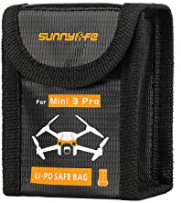 Mini 3 4 Pro Battery Storage Bag for DJI Mini 4 Pro/Mini 3 Pro Camera Drone RC Quadcopter Lipo Safe Pouch Fireproof Explosionproof Batteries Case Guard for Storage and Charging (for 1 battery)