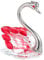 BESPORTBLE Kristall-Schwan-Ornament Glas Tier Dekorative Statue Glas Tischplatte Schwan Schwan- Statue Tiere Dekofigur Ente Statue Kristall Schwan Briefbeschwerer Skulptur Einfach