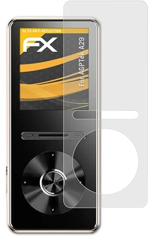 atFoliX Panzerfolie kompatibel mit AGPTek A29 Schutzfolie, entspiegelnde und stoßdämpfende FX Folie (3X)