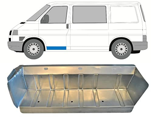Polcar VW T4 1990-2003 Einstiegsblech Links, Stahl, Silber