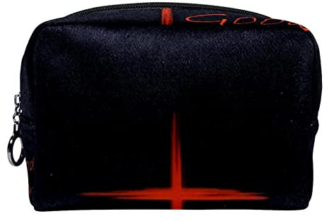 Kleine Make-up-Tasche für Frauen,Reise-Kosmetiktasche,Guter Freitag,Kosmetik-Make-up-Organizer zum Mitnehmen