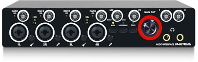 Micfuns MA101 2-in/4-out USB 2.0 Audio Interface mit 4 Mikrofonvorverstärkern mit 48V Phantomspeisung -24-bit/ 192kHz für Musikaufnahmen am Computer