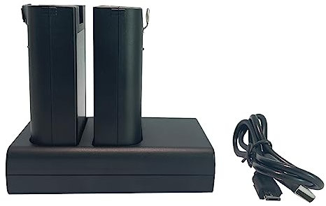 XITAIAN Replacement Battery Charger for Ring, Dual Port Ring Doorbelle Battery Charger for Video Doorbell 2/3/3 Plus/4,Spotlight Cam Release Ring Battery (V4 Battery * 2 and V4 Charger * 1)