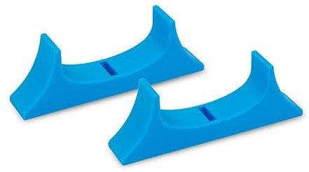 JOYSOG Per Wii U Stand, 1 paio di supporto orizzontale per Wii U Gamepad Stand Cradle Set 3D stampato adattatore stand (blu)
