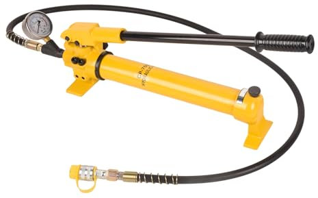 LFGUD 900cc Hydraulic Hand Pump 10000Psi Single Acting Manual Hydraulic Lifting Pump CP-700B Hydraulic Lifting Pump with Pressure Guage