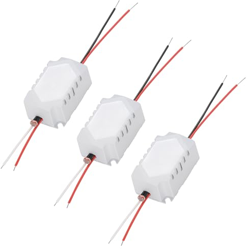 Greluma 3PCS Interruptor de Retardo de Tiempo de Control de Luz y Sonido, Detector DC 3-30V, Módulo Fotosensible Activado por Voz
