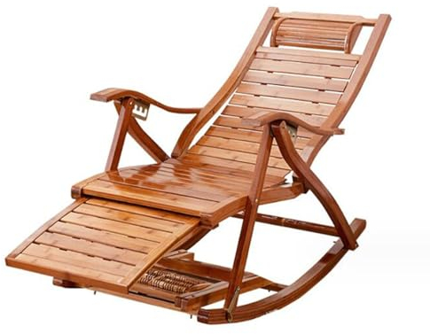 MoBShiK Schaukelstuhl, Sessel mit hoher Rückenlehne, stabilem Gestell und atmungsaktiven Armlehnen, geeignet für Wohnzimmer, Balkon, Garten
