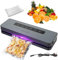 Vacuum Sealer, Food Vacuum Sealer Machine with 20 Pcs Vacuum Sealer Bags, Dry/Moist/Canister/Sealer Modes, UV Disinfection, Multifunctional Food Sealers