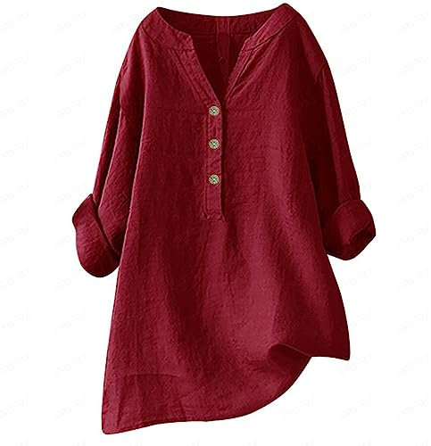 GFPGNDFHG v-Ausschnitt-Pulli Damen Langarmshirt top Damen rot Sweatshirt Damen günstig plissee Bluse Sommer Pullover Damen Schwarze blusen Bluse Damen Sommer Kurzarm rosa Bluse Damen