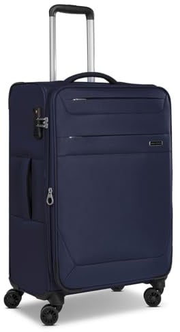 Worldpack mittelgroßer Weichgepäck Check-in Koffer | Trolley 42 x 27 x 67 cm aus hochwertigem, robustem Polyester Material | für Damen und Herren | 4 Doppelrollen & TSA-Schloss | Chicago Serie