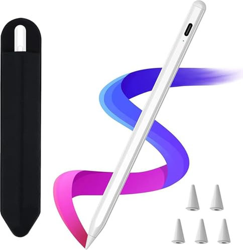 KARFUN Stylus Pen for Apple iPad 2018-2025 (2X Faster Charge),Tilt Sensitivity&Pixel Precision,Active Pencil Compatible with iPad 11/10/9/8/7/6th Gen,Pro 12.9/11/13, Air 3/4/5/13/M2/M3/M4,Mini 5/6