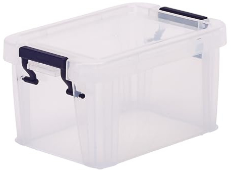 BANKERS BOX Storage Box 0.5L (10 Pack) - BPA-Free, Stackable Plastic Organizer with Clip-Lock Lid, Impact-Resistant & Fully Recyclable for Home & Office Supplies