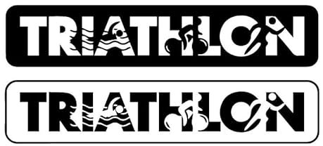 JIFENLI Autoaufkleber 17,7 cm * 7,9 cm triathlon sport schwimmen radfahren laufen kreative vinyl aufkleber auto ganzkörper dekoration aufkleber