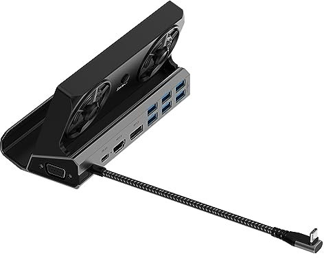 Docking station compatibile con HDMI Hub console 4K 60Hz USB C Docking Station Gigabit Ethernet 1000Mbps Tipo C USB 3.0 2.0 PD 100W RJ45 per Steam Deck