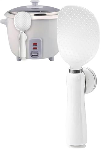 Paggine di riso, cucchiaio pala di riso | Scooper per bicchieri da cucina magnetica | Pala antiaderente gadget da cucina, cucchiaio di cucina di riso resistente al calore per cereali