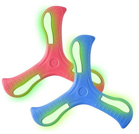 PEAPIN 2 PCS Boomerang, Frisbee for Kids, Boomerang for Kids | Outdoor Outing Beach and Sports Frisbee Toys for Beginners and Children