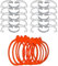 mikken Einmach-Set 10 Weckringe 94x108 mm Gummiringe für Weckgläser 10 cm und 10 Grosse Metallklammern