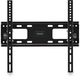 Bonnlo TV Wandhalterung 32 bis 65 Zoll, Wandhalterung Fernseher mit Tragkraft 50kg, TV Wandhalterung schwenkbar 0-10°, Fernseher Halterung aus Kaltgewalzter Stahl, VESA 400x400mm, Schwarz
