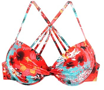 Ocean Blues Women's Retro Underwire Push Up Bikini Top