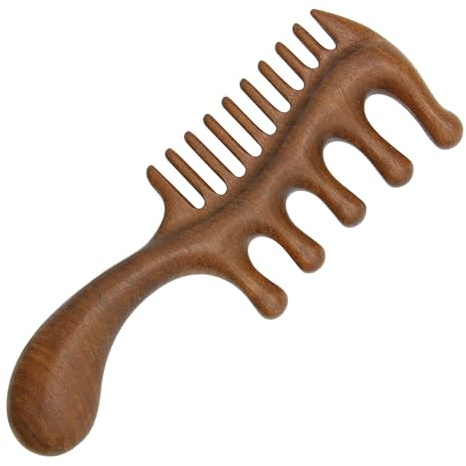 Kopfhautmassagekamm aus Holz, Haarwuchskamm für Kopfmassage, Kopfhautentgiftung und -entspannung, Massage mit ergonomischem Griff für Männer und Frauen, Geschenk zum Stressabbau und zur täglichen