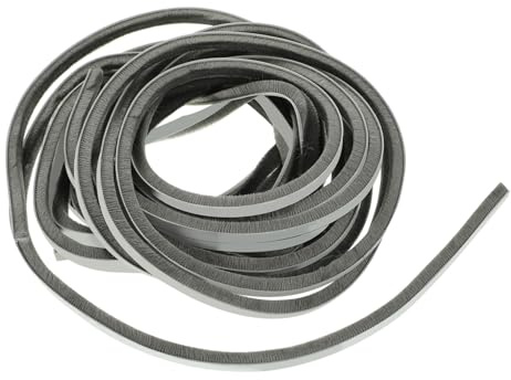 TEHAUX 2 rouleaux Bande de Joint Étanchéité Adhésive pour Porte Brosse Isolante Phonique Autocollante Coupe-froid pour Portes Coulissantes et Fenêtres de Gris