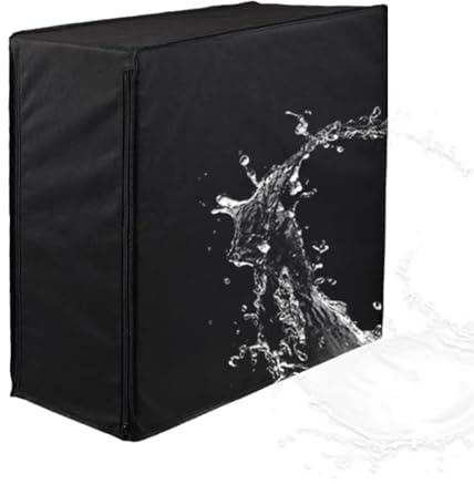 Computer CPU Dust Cover - Heavy Duty 420D Oxford Waterproof Host Protector | Desktop PC Case Dustproof Cover with Zipper for Full Tower Gaming Case Home Office Electronics Protection