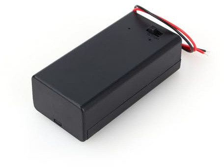 Vroomoto 9V Volt PP3 Battery Holder Box DC w/Wire ON/OFF Switch Cover Durable for Electronics Projects