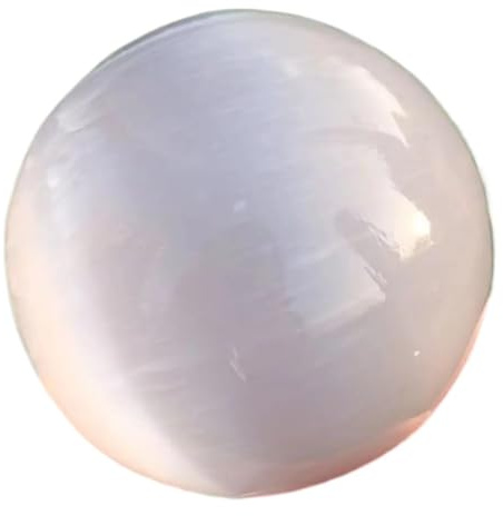 50-90 g di sfere selenato bianco, quarzo, gesso Gemstone Stone