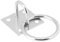 Fixman 302410 Chain Plate Electro Galvanised Ring 50 mm x 50 mm, Silver