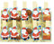 Oblique-Unique® Kleine Mini Holz Wäscheklammern Holzklammern Deko Klammern mit Motiv (Weihnachtsmänner)