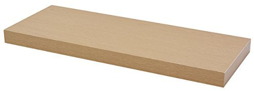 Duraline Shelving Regal XL4 mit unsichtbarer Befestigung, Holz, Eiche, 60 x 23,5 x 3,8 cm