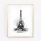 Din A4 Kunstdruck ungerahmt - Paris Eiffelturm Aquarell modern schwarz Geschenk Druck Poster Bild