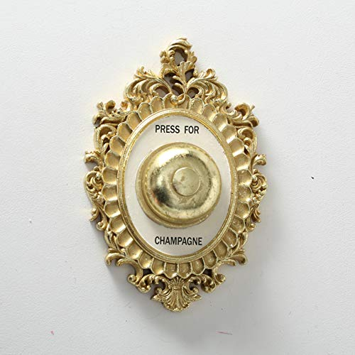 mucplants Wand-Objekt Glocke Champagne Gold Kunstharz H23cm Champagner Wandbild