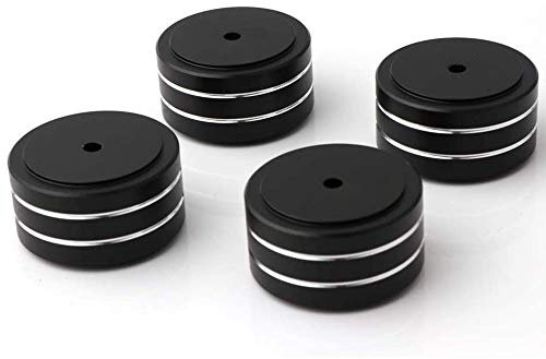 Facibom 4 Piedi 40X20 Mm nel Alluminio HiFi AMP Altoparlante Stand di Supporto DAC Giradischi Giradischi