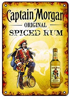 CAPTAIN MORGAN ORIGINAL SPICED RUM Tin Metal Sign Vintage Wall tin Plaque Poster Café Bar Beer series Size:20x30cm(11x7in)