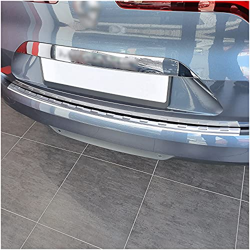 teileplus24 L716 Ladekantenschutz V2A Edelstahl kompatibel mit Renault Mégane 4 GT FL 2021- Abkantung, Farbe:Silber gebürstet