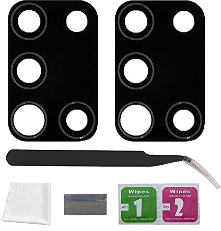 Eonpam 2 Pezzi Vetro Fotocamera per Samsung Galaxy A21s Lente Posteriore Ricambio HD Original Camera Glass con Kit di Riparazione