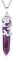 XIANNVXI Amethyst Necklace Crystal Necklaces for Women Crystal Pendant Necklaces Flower Wrapped Reiki Healing Gemstone Quartz Jewellery for Women