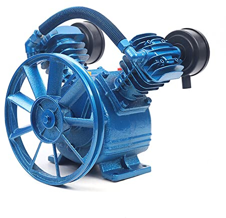 8Bar 2HP compressore d'aria compressore d'aria compressore aggregato testa pompa tipo V 2 cilindri 1,5 KW 170 L/MIN strumento aria