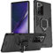 Btstring Cover per Samsung Galaxy Note 20 Ultra, Grado Militare Custodia con Cavalletto in Metallo Rotante a 360°, Hard PC Back Cover e TPU Bumper Antiurto Case- Nero