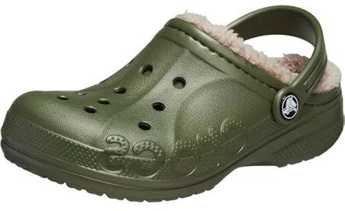 Crocs Unisex Kinder Baya Lined Clog K Clog, Army Green, 32/33 EU