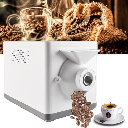 1600W Electric Coffee Roaster Machine,1500G Coffee Bean Roaster Machine,0-90mins Timer + 100℃-250℃ Temperature Adjustment + Non-Stick Pot,for Commercial,Home Roasting Nuts,Grain