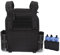 Drlmeio Taktischer Plattenträger 1000D Nylon mit 556 Magazintasche, Taktische Weste, Schnellverschluss-System Airsoft Weste, Verstellbarer MOLLE Platten Träger, Atmungsaktive Paintball Weste (BK)