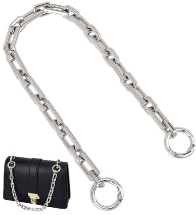 UNICRAFTALE 1 Stück Kurze Taschenketten Geldbörsenriemenver Längerung 34.5cm Plain Handtaschen Verlängerungskette Schulterriemen für Taschen Für Crossbody Schulter Handtaschen Taschen Zubehör