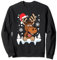 Weihnachtsmütze Schneeflocken Tanne Elch Weihnachts Rentier Sweatshirt
