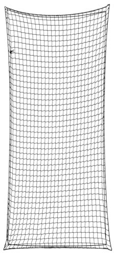 vidaXL Anhängernetz, Hängernetz mit Gummiseil, Abdecknetz für Anhänger, Transportnetz Ladungssicherungsnetz Gepäcknetz, Schwarz 8x3,5m PP