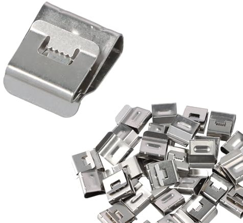 30 Pièces Clips de Câble Photovoltaïque en Acier Inoxydable, Clips de Panneau Solaire pour Serrage de Fil de Cadre de Remorque Gestion Cordon Électrique avec Installation Facile