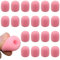 NHP Mikrofon Windschutz,Popschutz Mikrofon,Ersatz-Windschutz,20 Stück Popschutz Mikrofon,Mini Mikrofon Headset Windschutzscheibe für Mikrofon und Headset aus Schaumstoff Popschutz(Rosa)